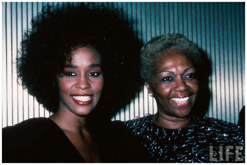 Whitney Houston with her mother, 1987