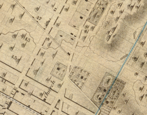 1836: When the Times Square area was still mainly just farms.