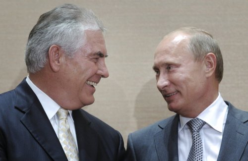 Tillerson and Putin in 2011.